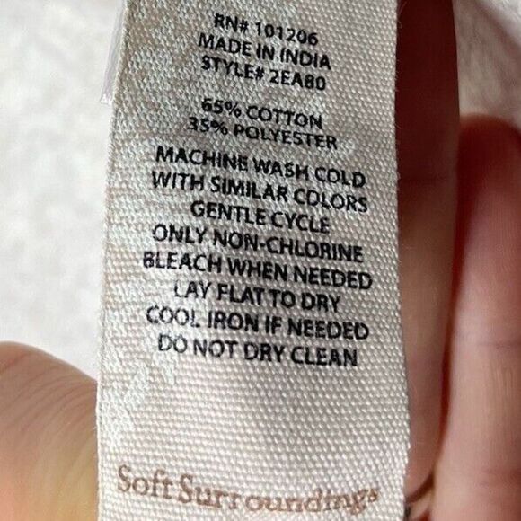 SOFT SURROUNDINGS Jackets Womens XS Gray Amarela Reversible Bubble-Knit Jacquard - Picture 8 of 8